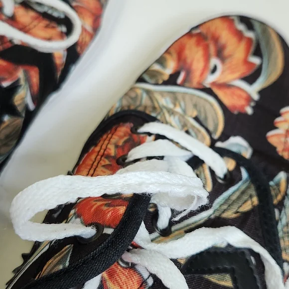 Converse Zakim Ox tropical print low top sneakers Hawaii flower hibiscus 9 - Picture 11 of 11